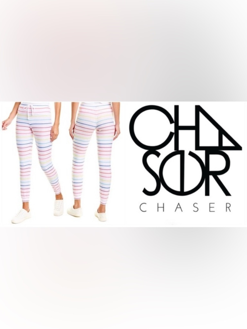 NWT Chaser Rainbow Drawstring Knit Pant - Picture 4 of 9